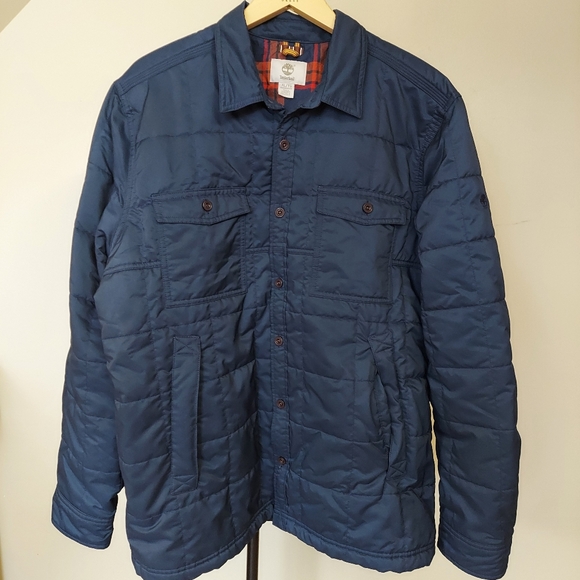 Timberland Other - NWOT Timberland Men's Navy Quilted Jacket Collared  Size XL Outdoor Woodsy